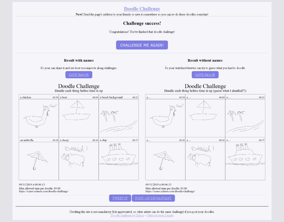 Doodle Challenge